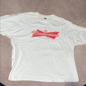 Vintage Budweiser T-Shirt With Classic Logo Beer Promo T